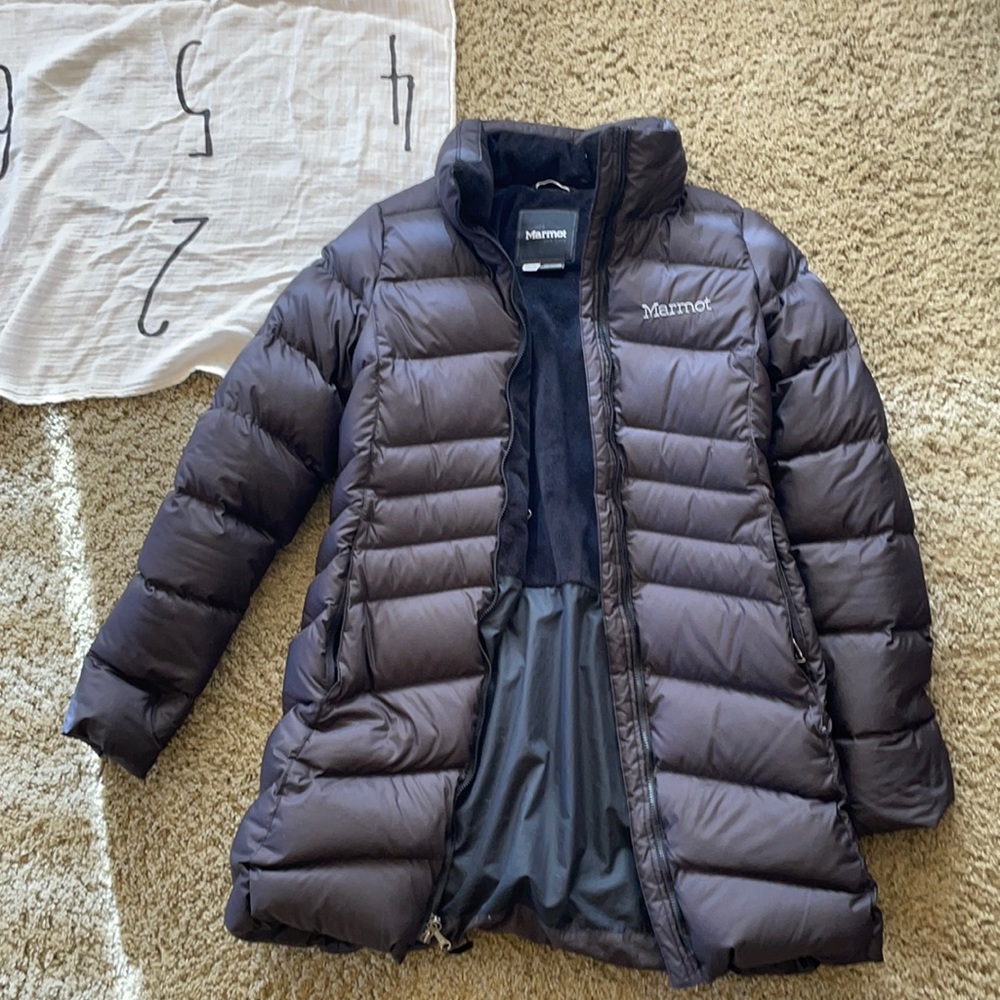 Marmot long down jacket